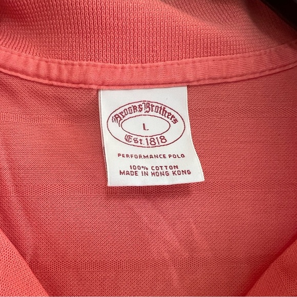 Brooks Brothers Women’s Cotton Performance Knit Sleeveless Polo in Coral Pink, L - Picture 5 of 8